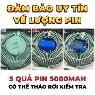 [HUTA x KOL] Quạt tích điện kẹp Loại To HUTA Q22, Quạt Tích Điện Pin Khoẻ, Đèn RGB, Màn hình LED, Lồng Quạt 22Cm | BigBuy360 - bigbuy360.vn