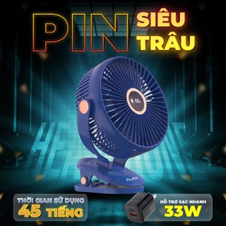 [HUTA x KOL] Quạt tích điện kẹp Loại To HUTA Q22, Quạt Tích Điện Pin Khoẻ, Đèn RGB, Màn hình LED, Lồng Quạt 22Cm | BigBuy360 - bigbuy360.vn