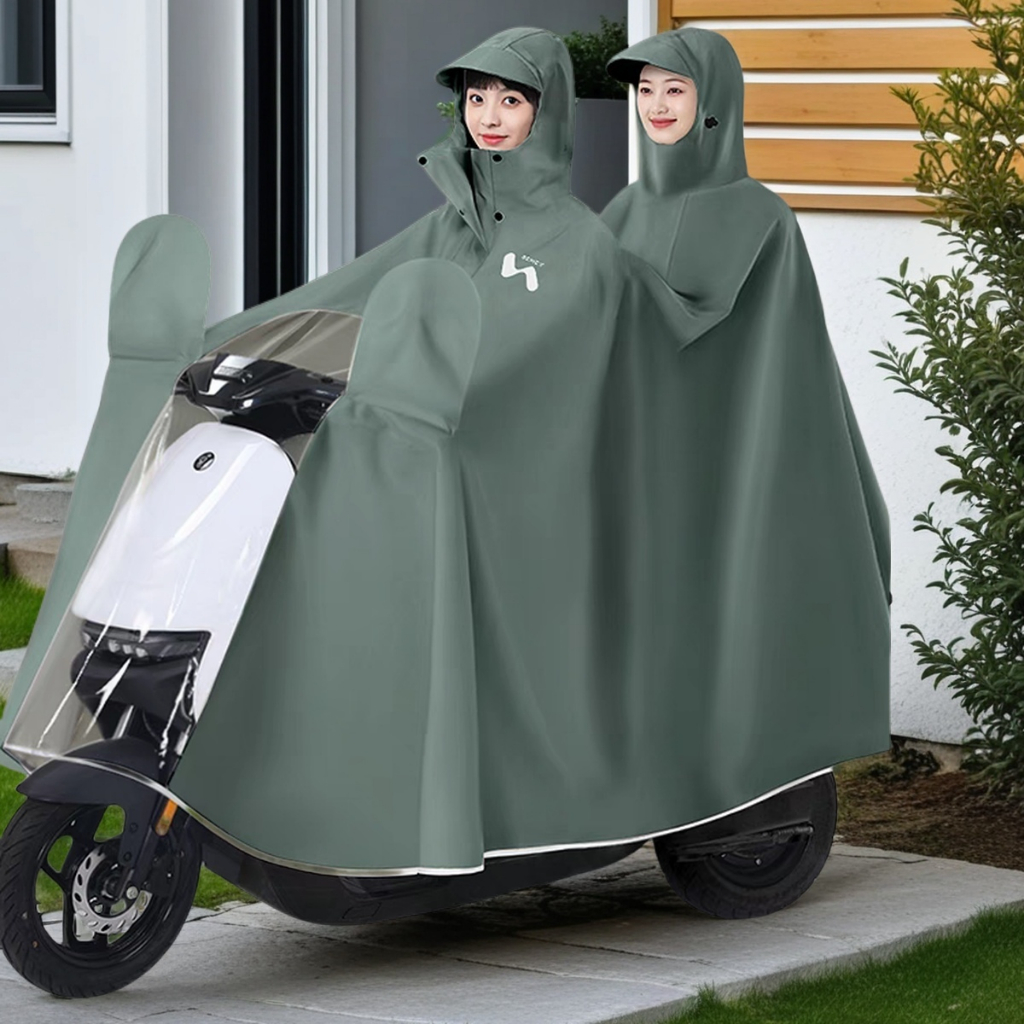 Áo mưa đi xe máy đơn nam nữ trong suốt cao cấp 1 người thời trang pvc đẹp