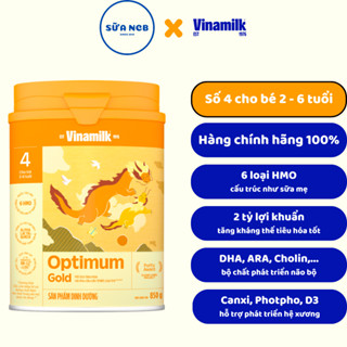 [Chính Hãng] Sữa bột Optimum Gold chính hãng Vinamilk số 4 ( trên 2 tuổi ) - Lon 850g, 1.45kg