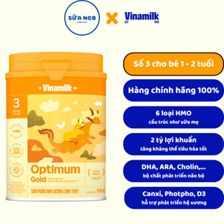[Chính Hãng] Sữa bột Optimum Gold chính hãng Vinamilk số 3 (1 - 2 tuổi) - Lon 850g, 1.45kg