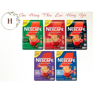 Cà phê sữa  cà phê không đường Nescafe  hòa tan Thái Lan 27 goi