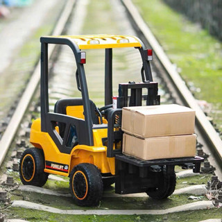  Xe nâng điện trẻ em có đèn nhạc bình ắc quy 12v 2 động cơ nâng hạ hàng hóa tự động 