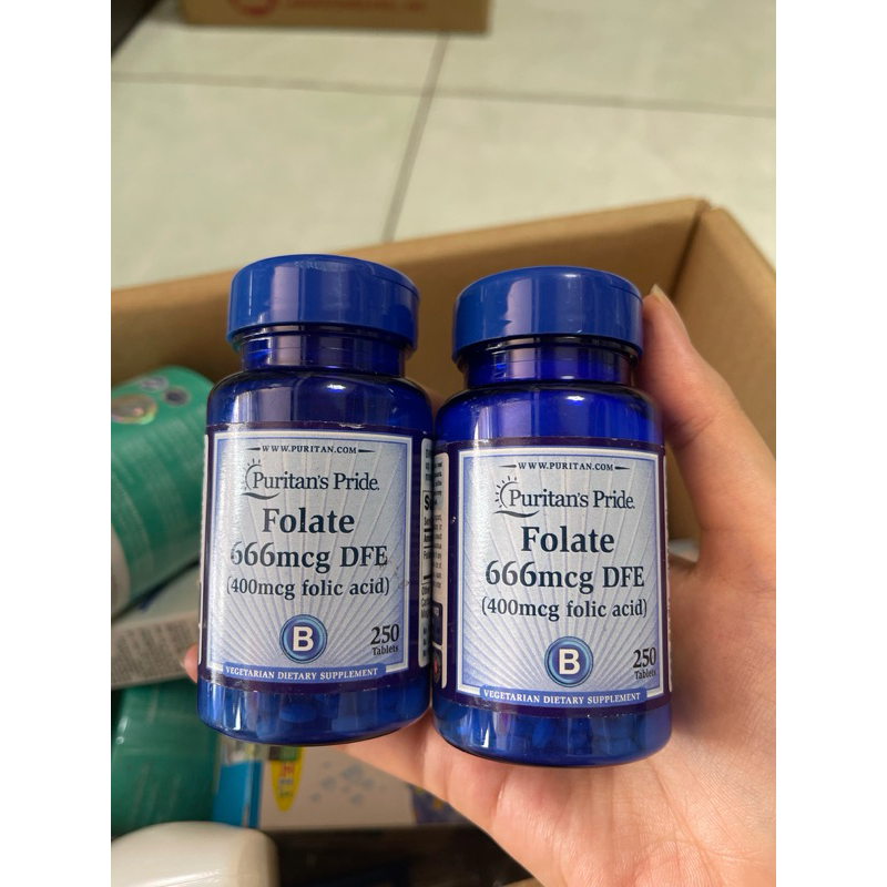 VIÊN UỐNG ACID FOLIC FOLATE 666mcg DFE 250 viên