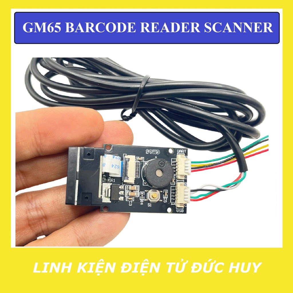 Module barcode reader quét mã vạch QR GM65 (nhận dạng được mã 1D và 2D)