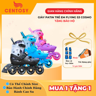   Tặng Bảo Vệ Tay Chân  Giày Patin Trẻ Em Centosy - Flying Eagle S3 Cosmo Bánh Cao Su Siêu Êm 