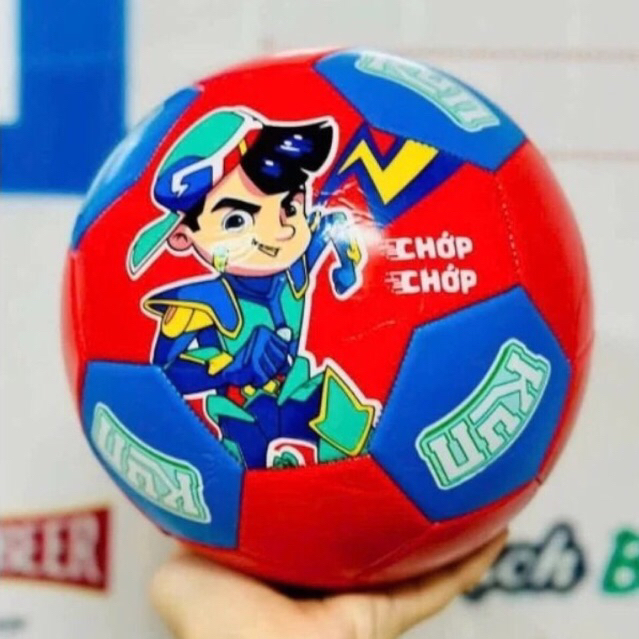 Bóng kun - Bóng Da Kun,  Bóng đá kun tặng kèm túi lưới và kim bơm bóng ( màu ngẫu nhiên )
