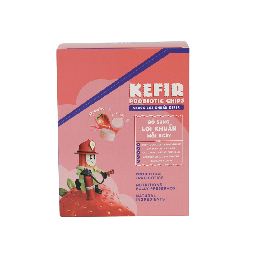 Snack Lợi Khuẩn Kefir Vị Dâu TRACYBEE