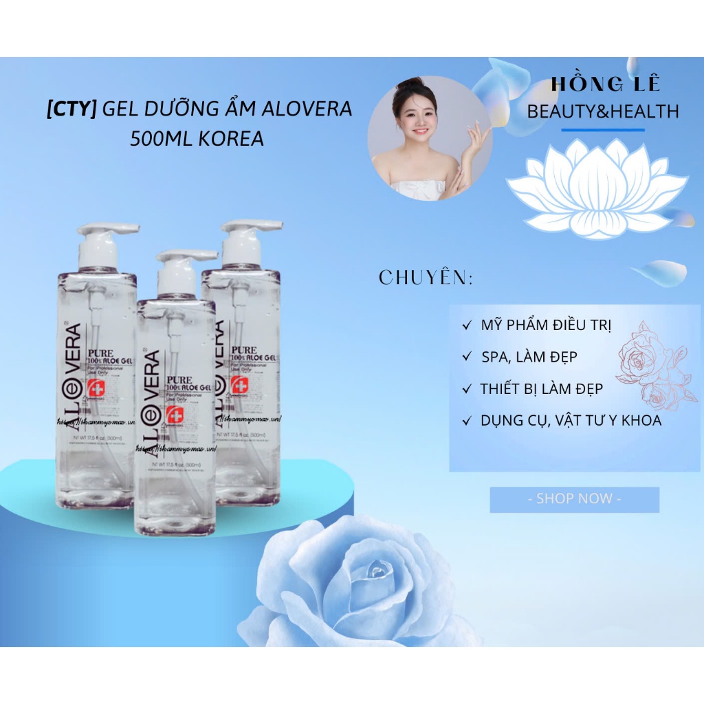 gel dưỡng ẩm ALOVERA 500ml korea