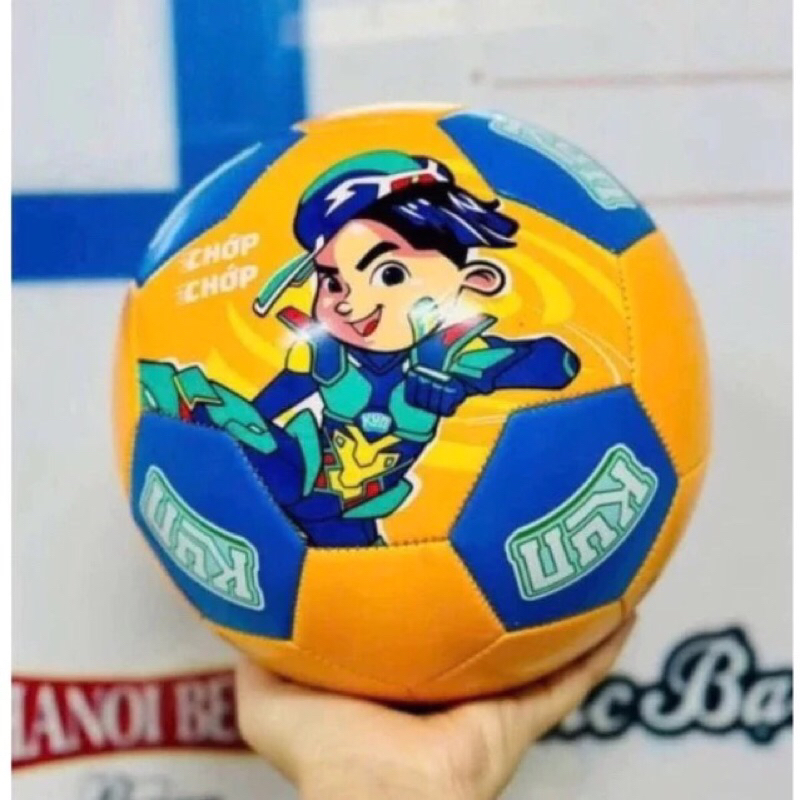 Bóng kun - Bóng Da Kun,  Bóng đá kun tặng kèm túi lưới và kim bơm bóng - Màu ngẫu nhiên