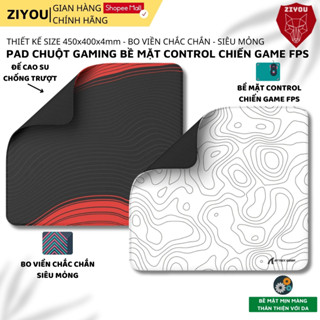Lót Chuột Control Chơi Game Ziyou Attack Shark CM02 Gaming Esport Size 450x400x4mm Siêu Mịn