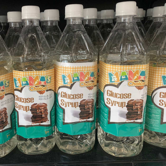 Glucose Syrup Dạng Lỏng Mama’s Choice (1kg) dùng sản xuất bánh kẹo, làm lớp phủ tráng gương…