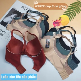 Áo lót nữ có gọng đệm mỏng quả to (cup C) sister hood Thái Lan, áo ngực trơn bản to viền su mềm cho người bigsize 2472