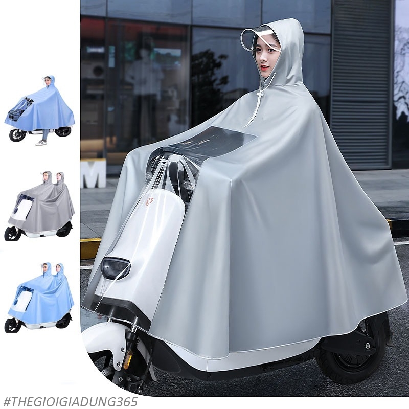 Áo Mưa 1 Đầu 2 Đầu Nam Nữ Áo Mưa Choàng Chống Thấm Nước Chắn Gió Chất Liệu Dày Dặn Cao Cấp An Toàn Tiện Lợi Cho Mọi Nhà