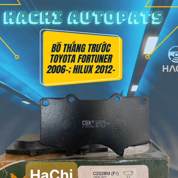 Bố thắng trước Toyota Fortuner 2006-; Hilux 2012-