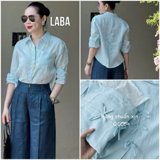 Áo Sơ Mi Nữ Cách Điệu Nơ Sau Siêu Mềm Mát