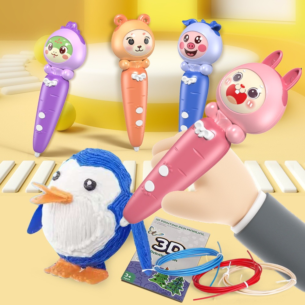 [Phiên Bản Sạc Pin] BÚT VẼ 3D, BÚT 3D_ Nhiệt độ thấp _CON GIÁP