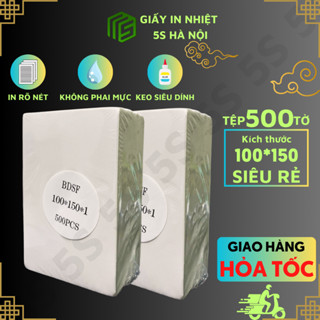  Giấy In Nhiệt A6 Khổ 100x150mm 5S Chuyên In Đơn In Bill Tệp 500 Tờ Loại Siêu Rẻ 