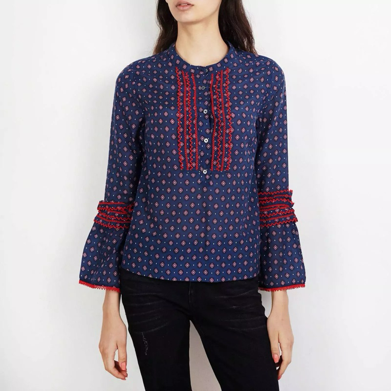 Áo hoạ tiết hiệu J crew size 10 auth