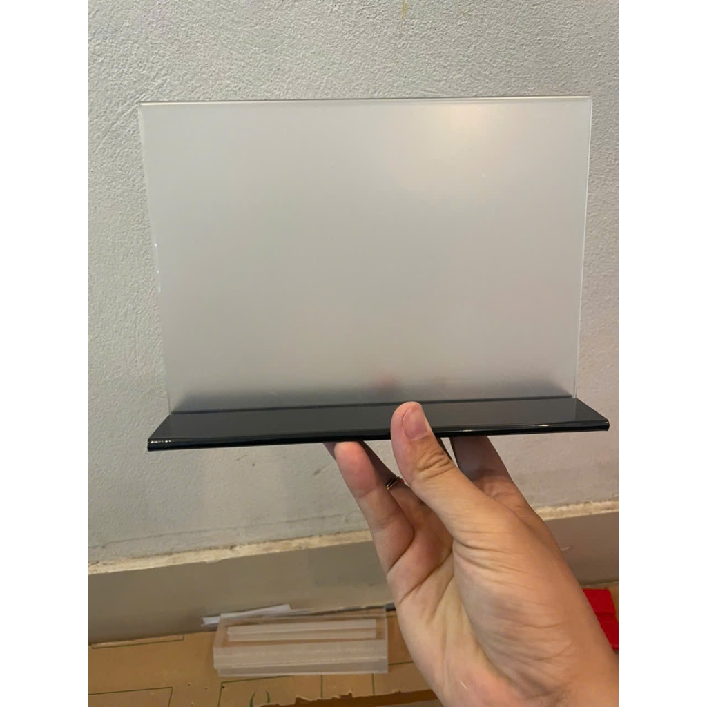 Menu Mica Ngang A5, A6, A7  Bảng Mica Để Bàn A5, A6, A7 Trong Suốt