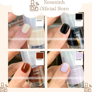  Sơn Móng Tay Cola Losa 8.5ml Tự Khô Màu Pastel Nude Đỏ Vàng Xanh - Neosxinh Nails 
