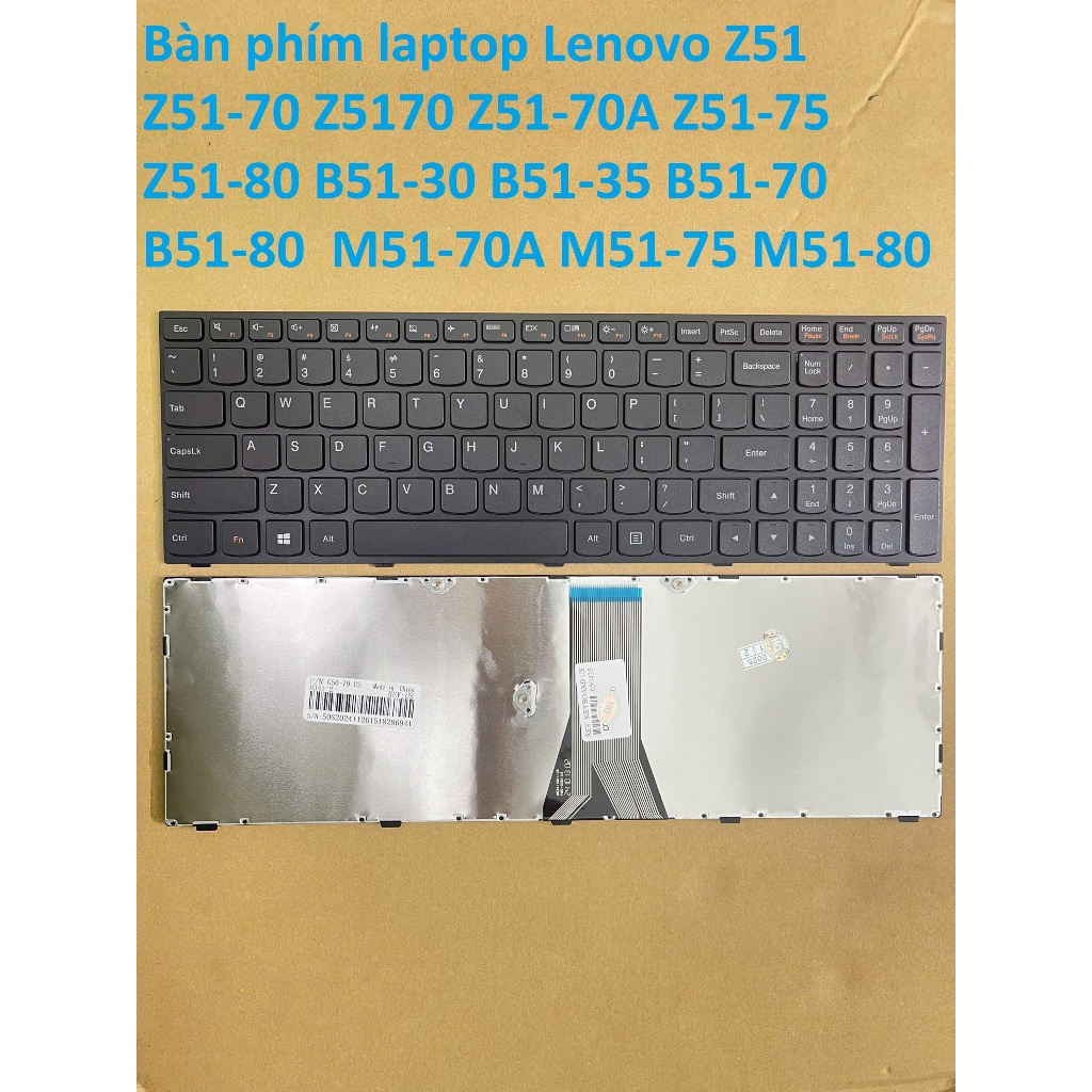 ⚡ Bàn phím laptop Lenovo Z51 Z51-70 Z5170 Z51-70A Z51-75 Z51-80 B51-30 B51-35 B51-70 B51-80  M51-70A