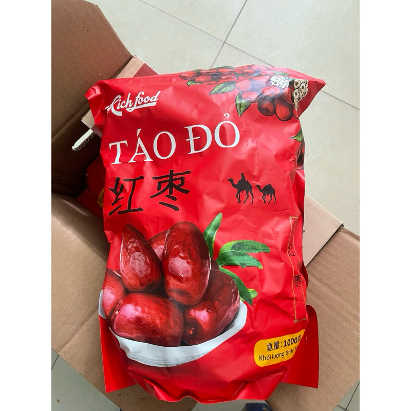 Táo đỏ Tân Cương túi 1kg - Táo đỏ  Hằng Du Mục, Táo đỏ Hoà Điền Tân Cương Hảo Hạng