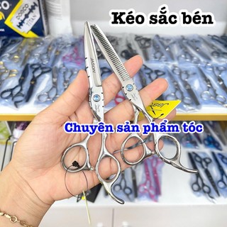 ✅Jason Kéo Cắt Tóc Cao Cấp 6.0in Thép Nhật S440C Độ Cứng Trên 62HRC Lưỡi Sắc Bén Thiết Kế Tay Cầm Thoải Mái Kèm Bao Da