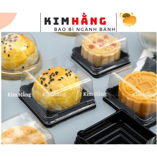 100 hộp vuông XY65S đựng bánh mini ,đựng bánh mochi - Hộp đựng bánh trung thu 50gr-75g,.....