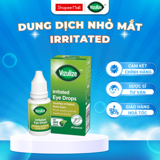 Dung Dịch Nhỏ Mắt Vizulize Irritated Eye Drops Giúp Giảm Ngứa & Kích Ứng Mắt 10ml