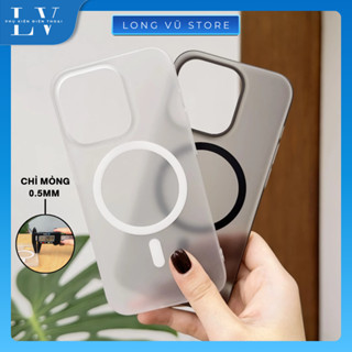 [TẶNG DÁN MÈO] Ốp Lưng iPhone Siêu Mỏng Chỉ 0.5mm Pikapi Slim Nhựa Cứng, Chống bám bẩn, Chống Ố Vàng Trắng/Đen Mờ