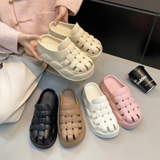 Dép sục nữ đúc nguyên khối kiểu  dáng thời trang nhựa EVA cao cấp đế cao 6cm giúp tăng chiều cao, tôn dáng AQ06