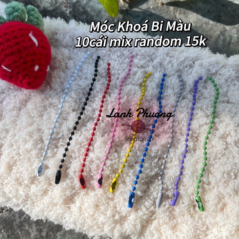 Móc Khoá Bi Nhiều Màu (10 cái)