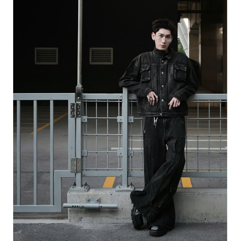 Bad Choices | Áo Khoác Kaki Jeans STORMY form Boxy phong cách StreetStyle | BigBuy360 - bigbuy360.vn