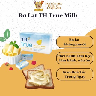 Bơ lạt TH true milk, bơ màu trắng làm kem ,bơ sữa TH nấu ăn làm bánh mì, bơ kẹo nougat