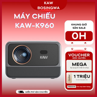 Máy chiếu mini KAW KP960 Plus, hỗ trợ video 4k, hình chiếu siêu lớn - Bảo hành 12 tháng