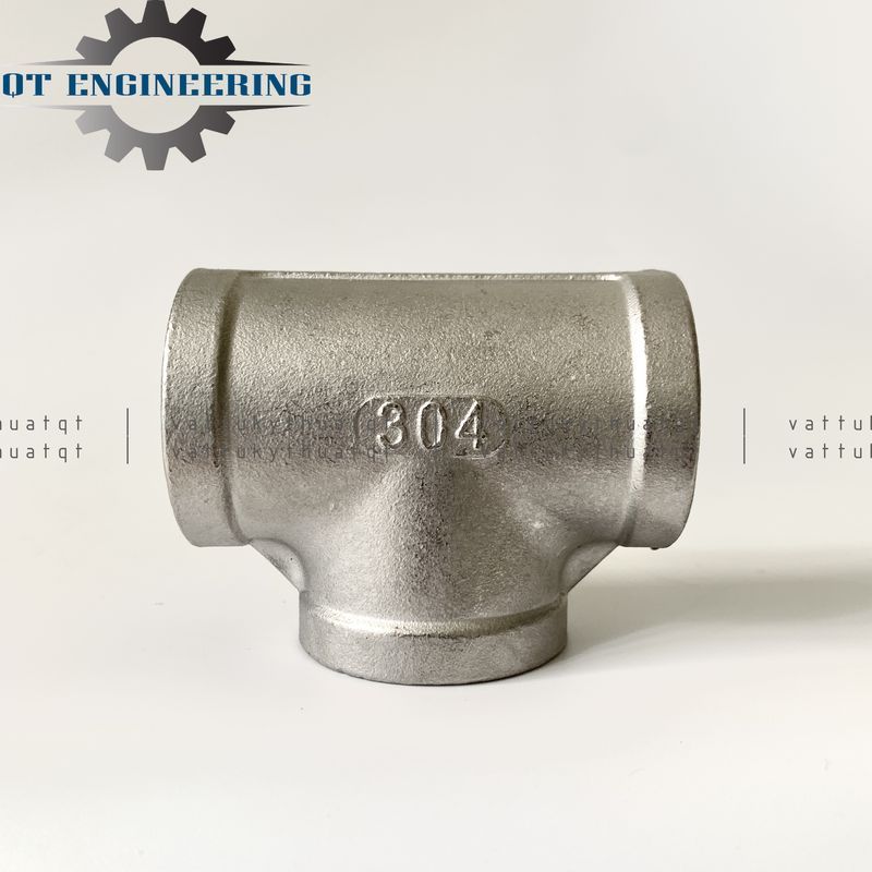 Tê Ren Đều Inox 304 Size 60,76,90 (mm)