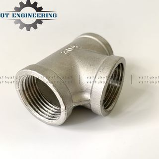 Tê Ren Đều Inox 304 Size 60,76,90 (mm)