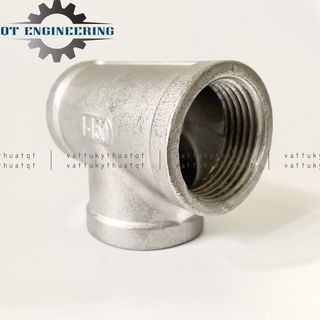 Tê Ren Đều Inox 304 Size 60,76,90 (mm)