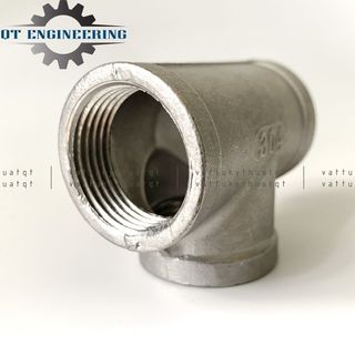 Tê Ren Đều Inox 304 Size 60,76,90 (mm)