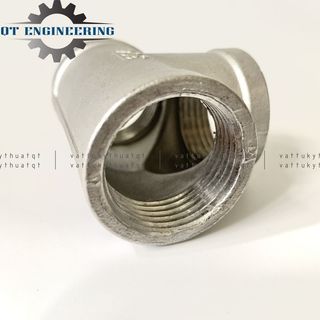Tê Ren Đều Inox 304 Size 60,76,90 (mm)