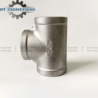 Tê Ren Đều Inox 304 Size 60,76,90 (mm)