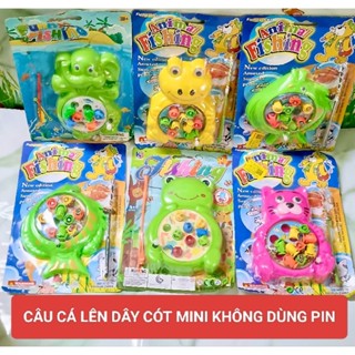 BÌNH TÂN SHOP 👑 Đồ chơi trẻ em - Bộ Câu Cá mini lên dây cót không cần dùng pin kích thước 14×10cm-đầu câu bằng nam châm