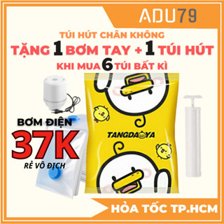 [6 Tặng 2❤️] Túi Hút Chân Không Bảo Quản Quần Áo, Túi Hút Đựng Quần Áo, Túi Hút Du Lịch - ADU79