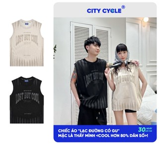 Áo ba lỗ tanktop sát nách nam nữ mùa hè form rộng Local Brand Chính Hãng City Cycle Áo Lost But Cool