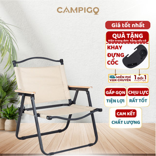   HÀNG LOẠI 1  Ghế Xếp Cafe CP01 CAMPIGO - Ghế Dã Ngoại Trà Chanh Câu Cá Tiện Lợi Nhỏ Gọn Bền Chịu Lực Vải Chống Nước 