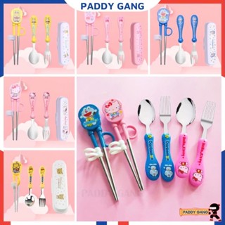  Bộ Thìa Dĩa Đũa Tập Ăn An Toàn Cho Bé Thìa Tập Xúc Bằng Inox 304 Đũa Ăn Dặm Xỏ Ngón Tập Gắp Cho Trẻ Em 