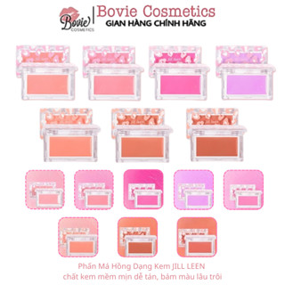   Kèm mút tán  Phấn Má Hồng Dạng Kem JILL LEEN chất kem mềm mịn dễ tán bám màu lâu trôi 