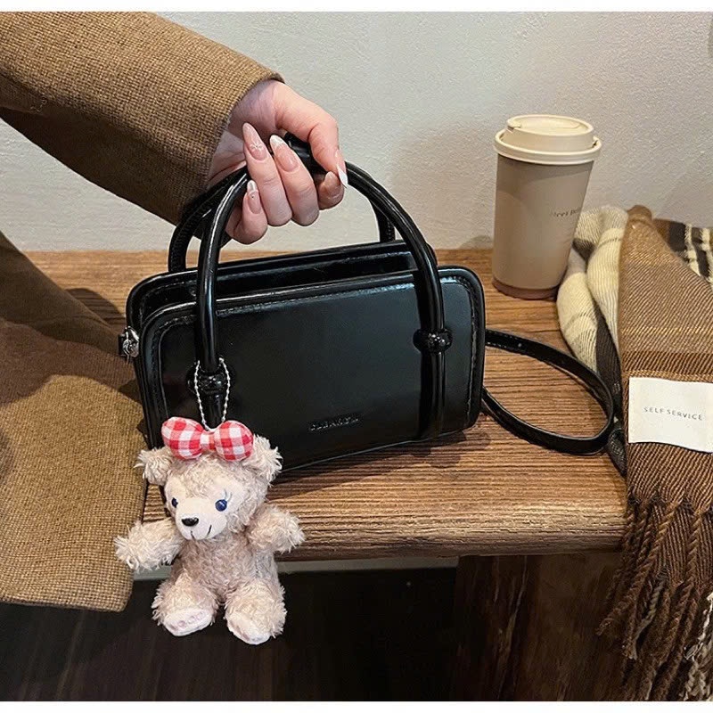 Túi Xách Cầm Tay Nữ Dáng Hộp Quai Xách Phối Nut Da Mềm Nổi Bật Đi Làm, Đi Chơi Phong Cách Hàn Quốc DK159 | BigBuy360 - bigbuy360.vn