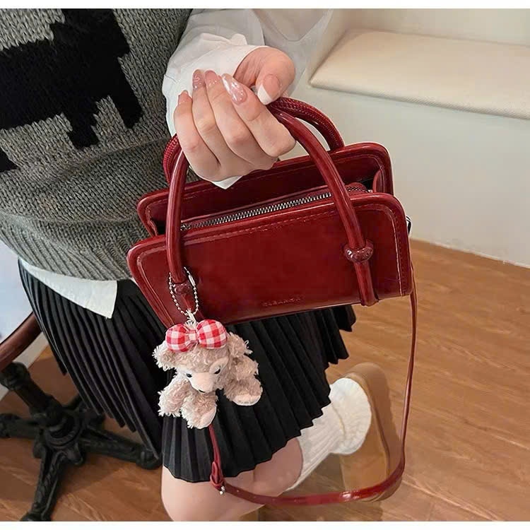 Túi Xách Cầm Tay Nữ Dáng Hộp Quai Xách Phối Nut Da Mềm Nổi Bật Đi Làm, Đi Chơi Phong Cách Hàn Quốc DK159 | BigBuy360 - bigbuy360.vn